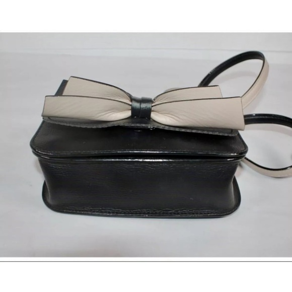 kate spade new york Kirk Park Saffiano Veronique Crossbody - Black/White - Picture 2 of 13